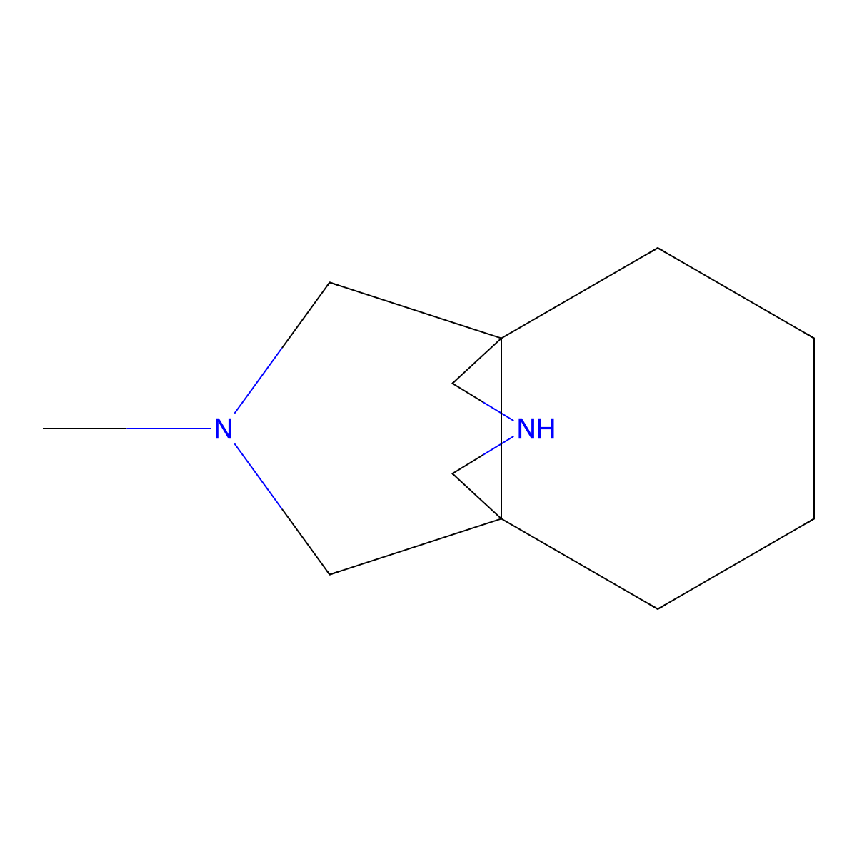 8-Methyl-8,11-diazatricyclo(4.3.3.0,1,6)dodecane molecular structure, CAS 2155856-57-6