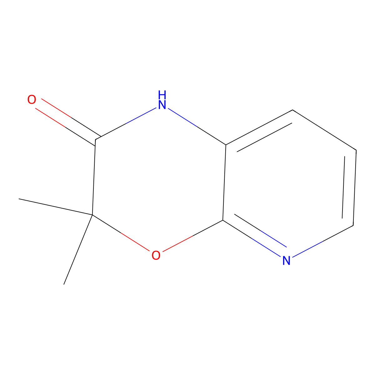 3,3-Dimethyl-1H-pyrido[2,3-b][1,4]oxazin-2(3H)-one molecular structure, CAS 2155874-58-9