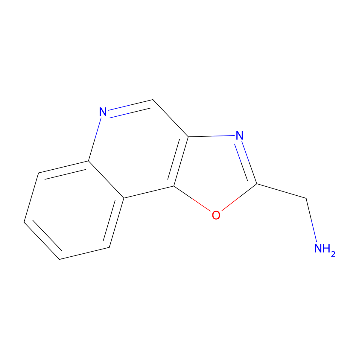 2-(Aminomethyl)oxazolo[4,5-c]quinoline molecular structure, CAS 2155874-79-4