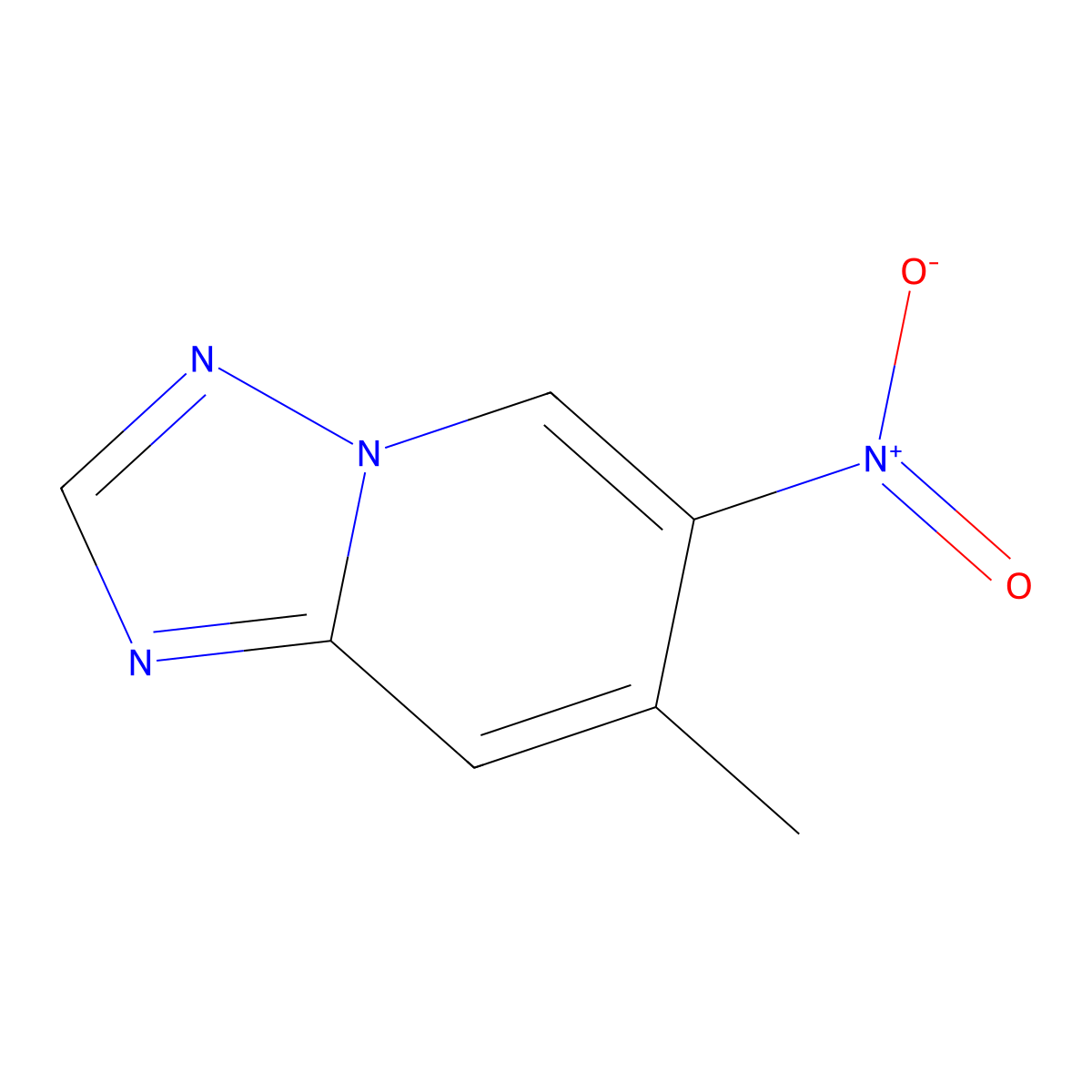 7-Methyl-6-nitro-[1,2,4]triazolo[1,5-a]pyridine molecular structure, CAS 2155874-97-6