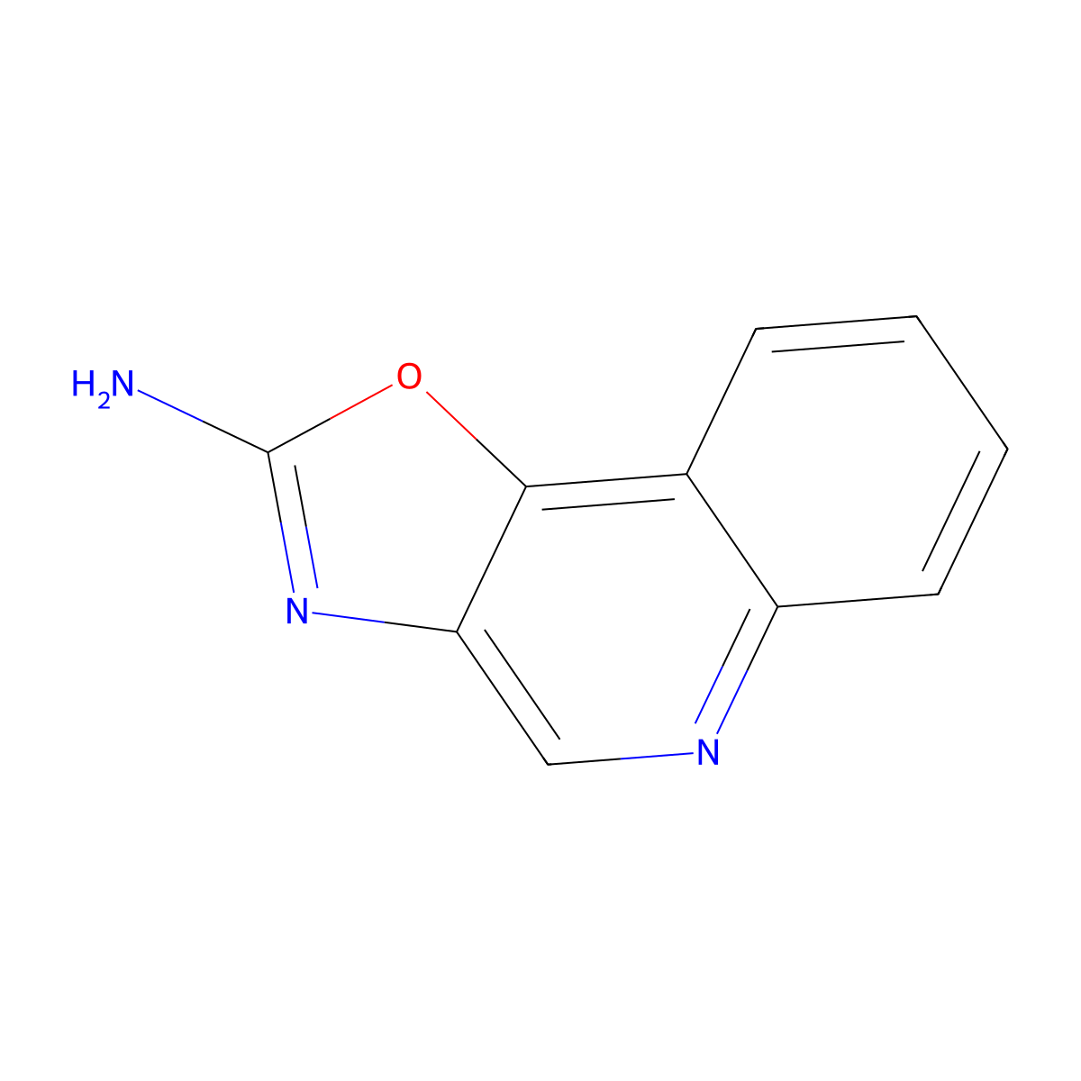 2-Aminooxazolo[4,5-c]quinoline molecular structure, CAS 2155875-26-4
