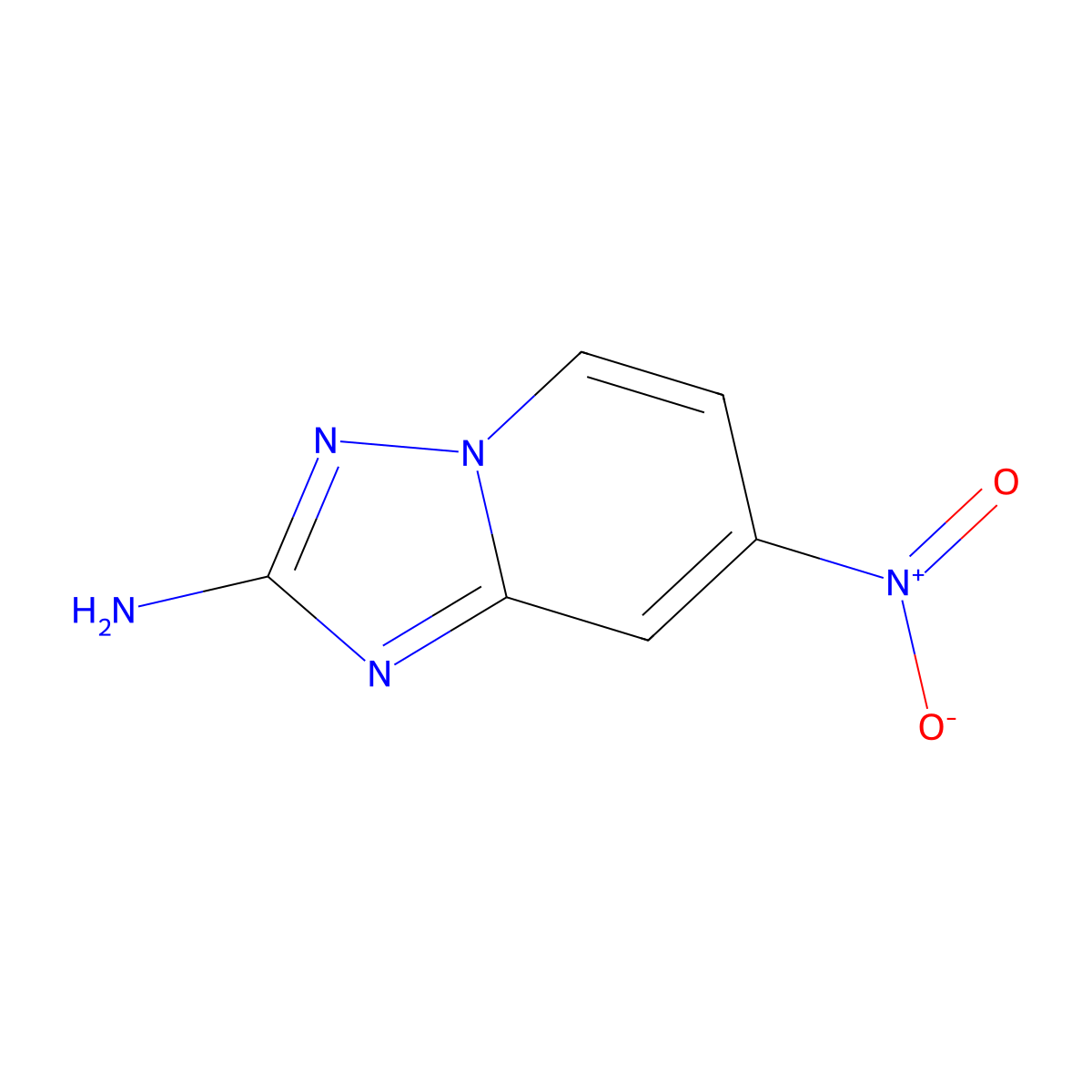 2-Amino-7-nitro-[1,2,4]triazolo[1,5-a]pyridine molecular structure, CAS 2155875-47-9
