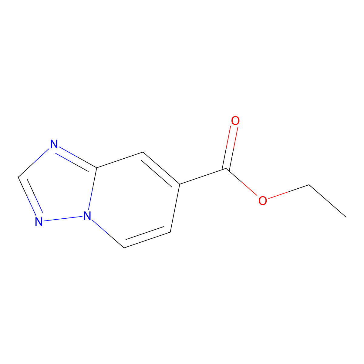 Ethyl [1,2,4]Triazolo[1,5-a]pyridine-7-carboxylate molecular structure, CAS 2155876-26-7