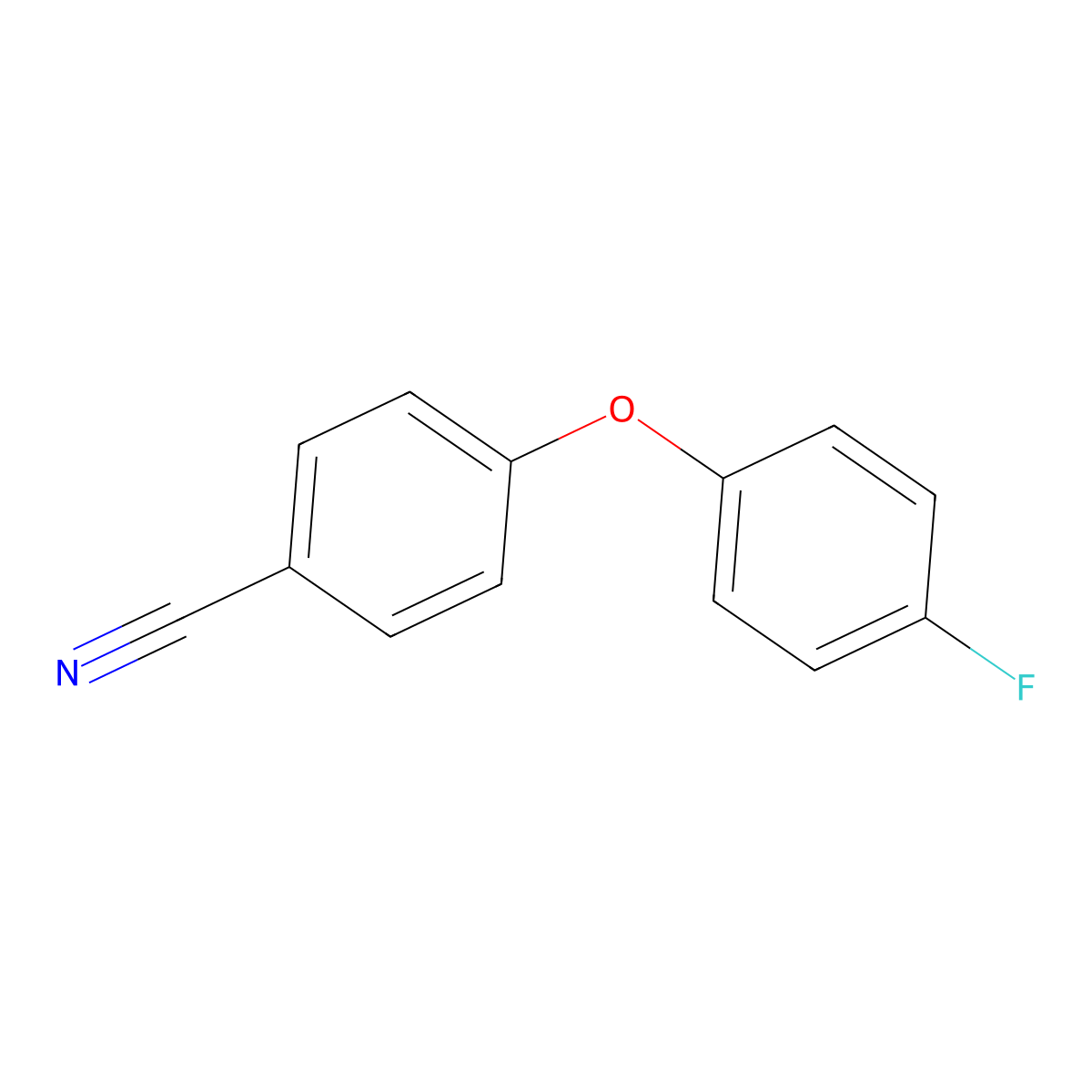 4-(4-Fluorophenoxy)benzonitrile molecular structure, CAS 215589-24-5