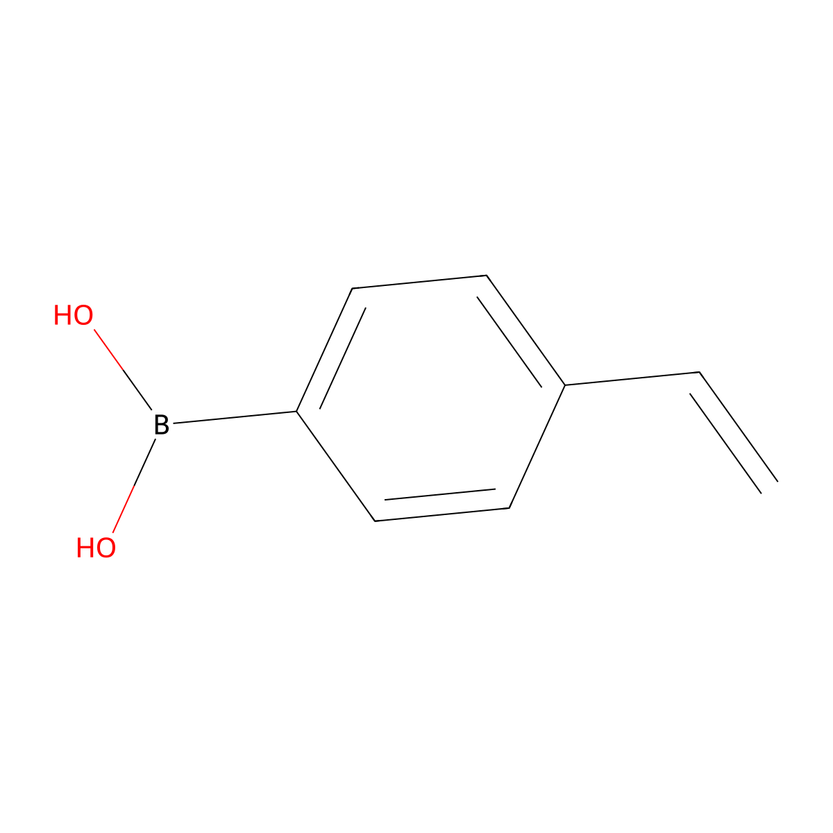 4-Vinylphenylboronic acid molecular structure, CAS 2156-04-9