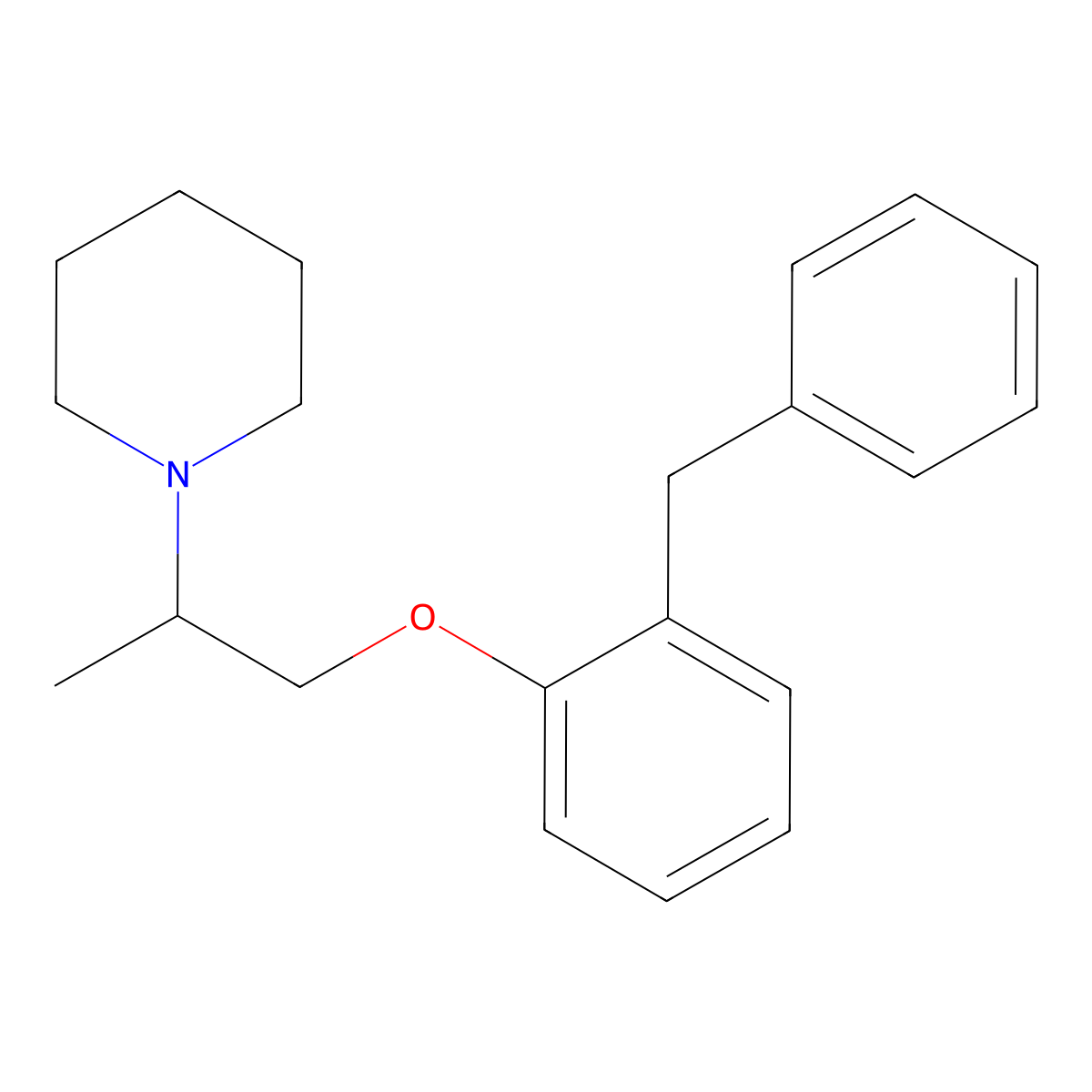 Benproperine molecular structure, CAS 2156-27-6