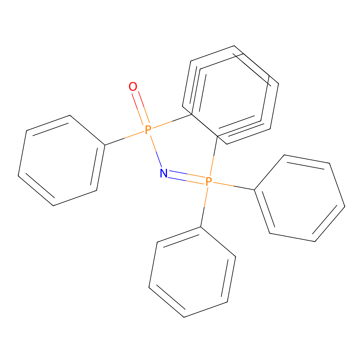 Diphenylphosphorylimino(triphenyl)-$l^{5}-phosphane molecular structure, CAS 2156-69-6