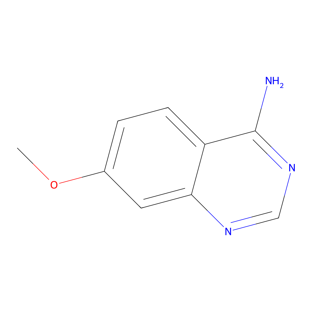 7-Methoxyquinazolin-4-amine molecular structure, CAS 21560-97-4
