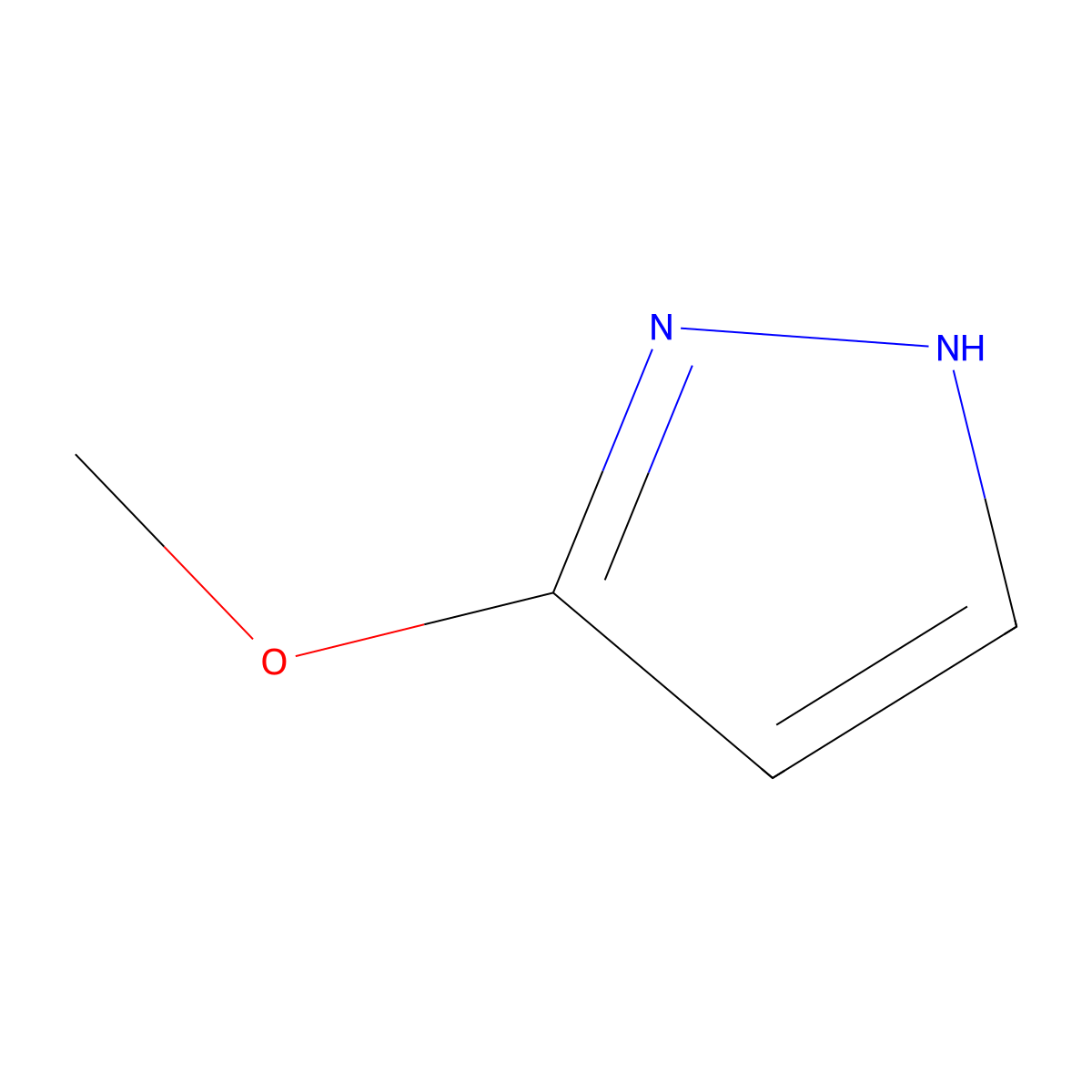 5-methoxy-1H-pyrazole molecular structure, CAS 215610-30-3