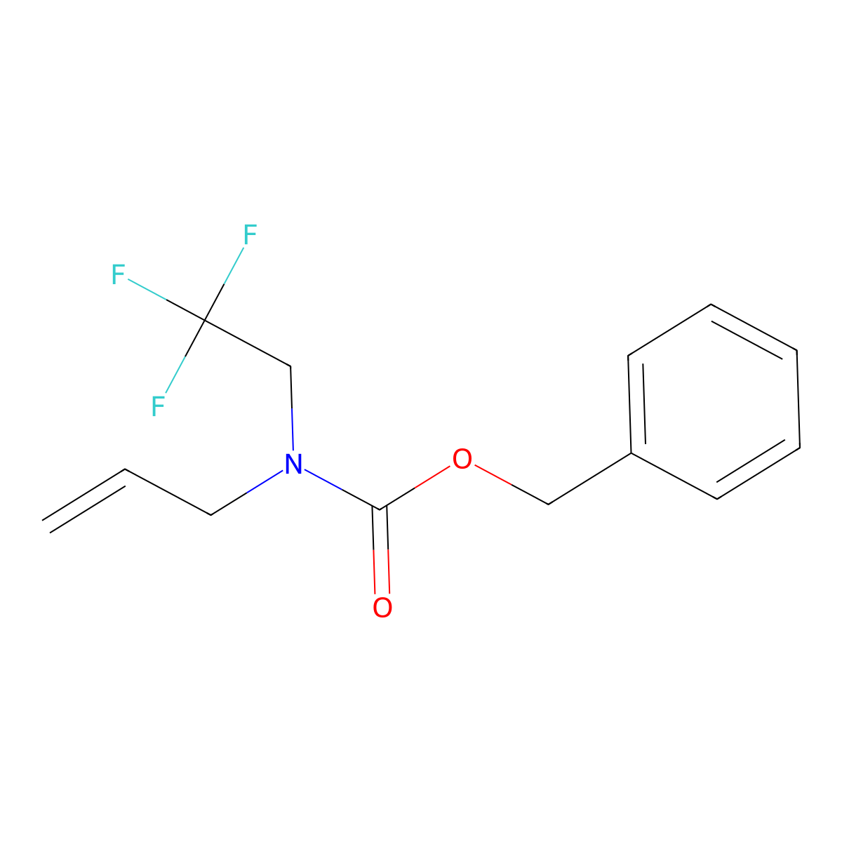benzyl N-(prop-2-en-1-yl)-N-(2,2,2-trifluoroethyl)carbamate molecular structure, CAS 2156211-18-4