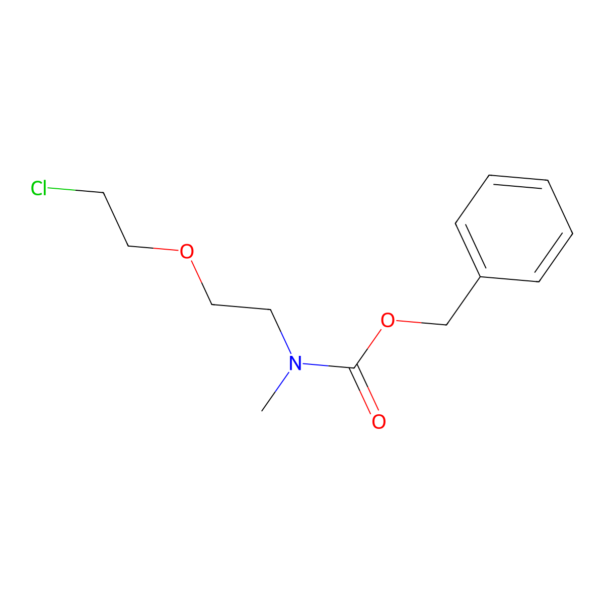 benzyl N-[2-(2-chloroethoxy)ethyl]-N-methylcarbamate molecular structure, CAS 2156232-57-2