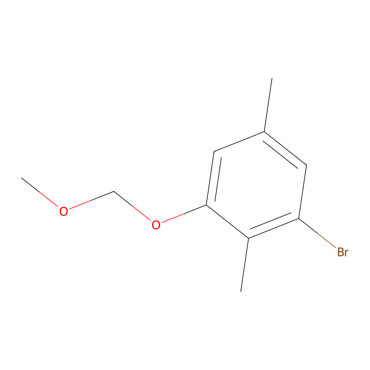 1-Bromo-3-(methoxymethoxy)-2,5-dimethylbenzene molecular structure, CAS 2156453-05-1