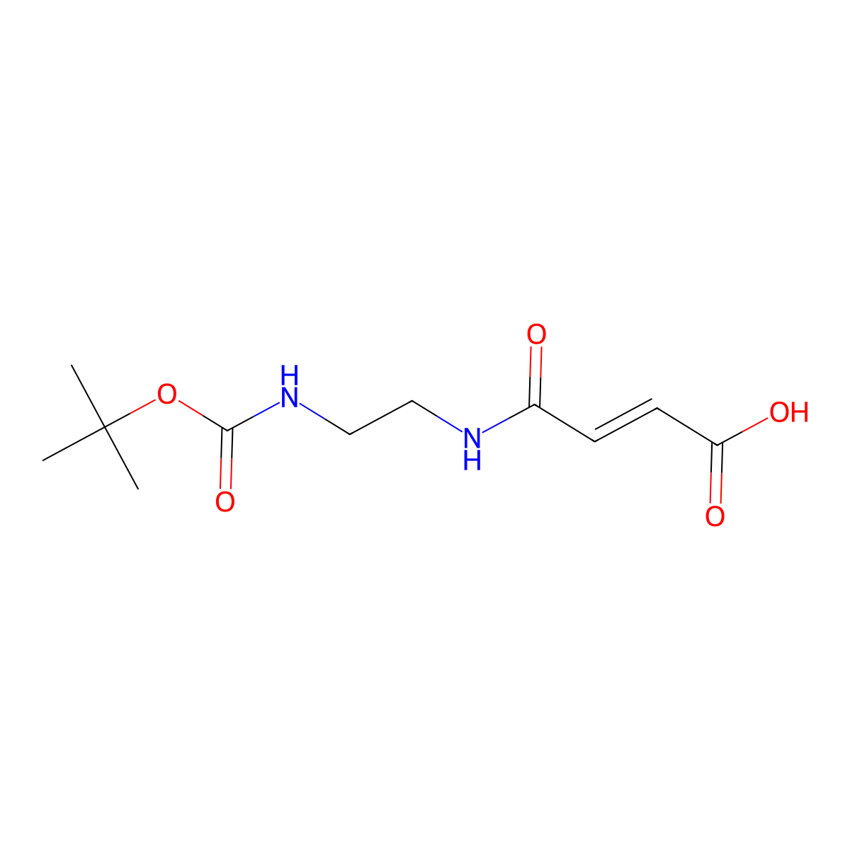 3-(2-Tert-butoxycarbonylamino-ethylcarbamoyl)-acrylic acid molecular structure, CAS 215654-55-0
