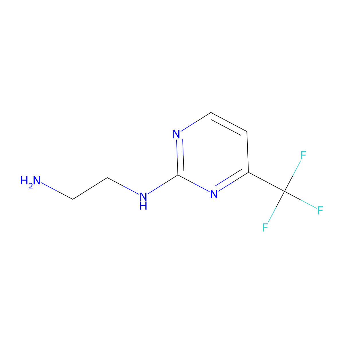 N1-(4-(Trifluoromethyl)pyrimidin-2-yl)ethane-1,2-diamine molecular structure, CAS 215655-29-1