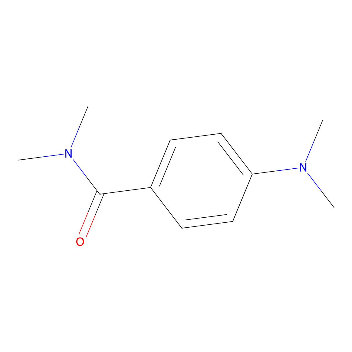 Benzamide, 4-(dimethylamino)-N,N-dimethyl- molecular structure, CAS 21566-11-0