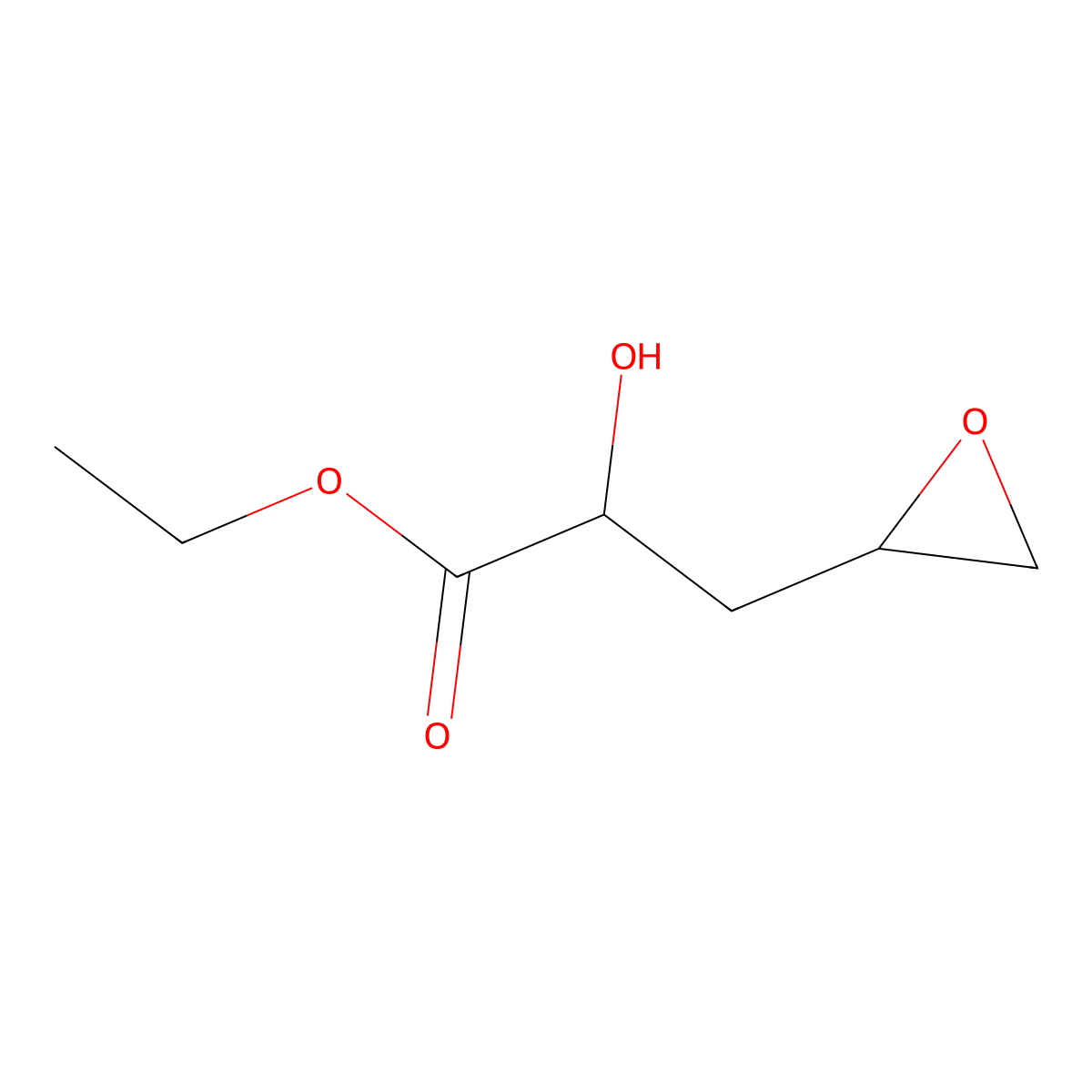Ethyl 2-hydroxy-3-(oxiran-2-yl)propanoate molecular structure, CAS 2156601-41-9