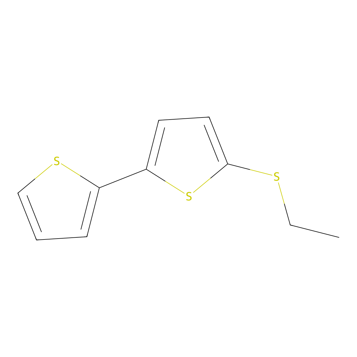 5-(Ethylthio)-2,2'-bithiophene molecular structure, CAS 215669-03-7