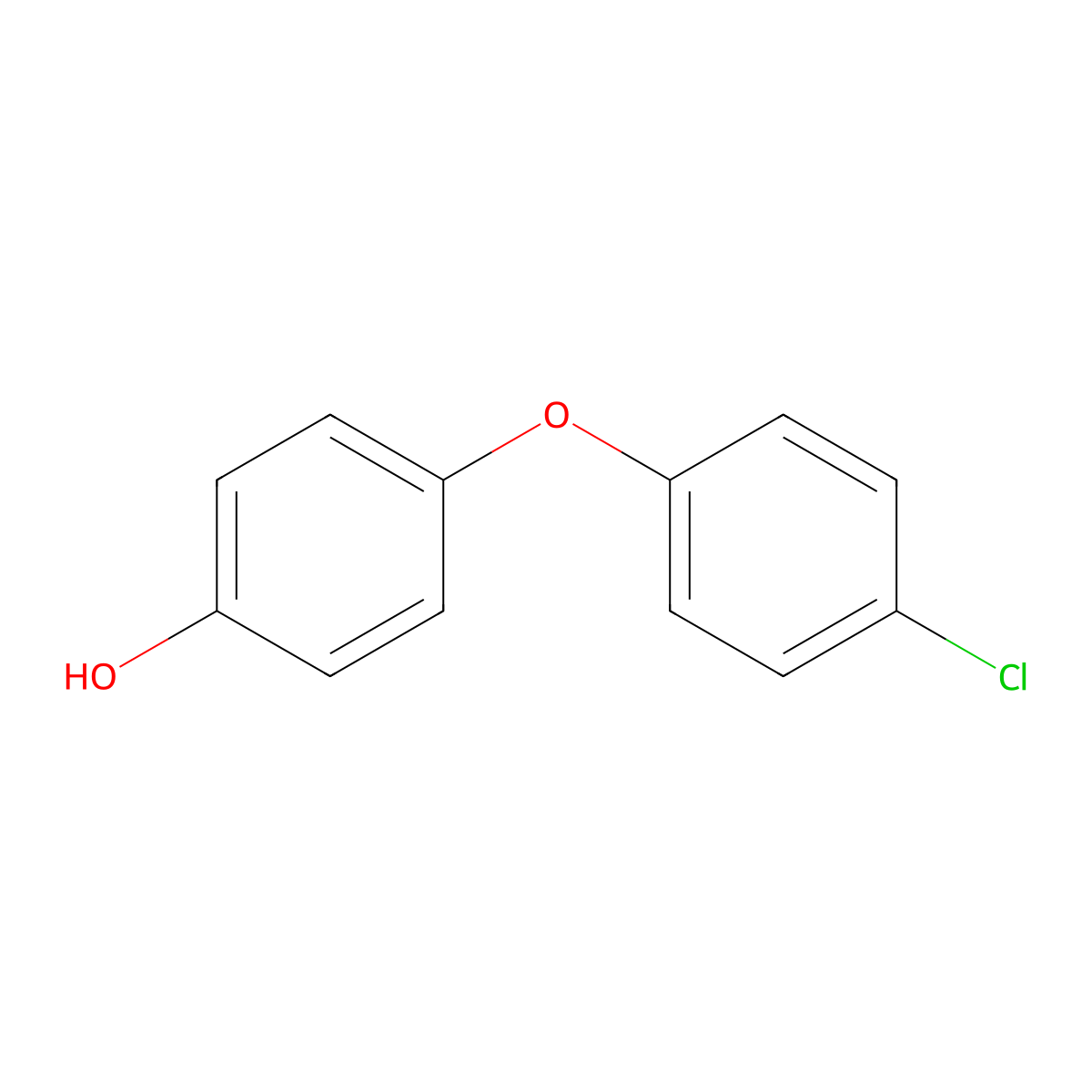 4-(4-Chlorophenoxy)phenol molecular structure, CAS 21567-18-0