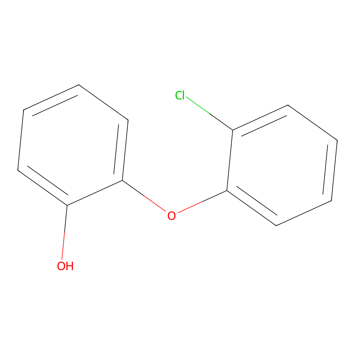 2-(2-Chlorophenoxy)phenol molecular structure, CAS 21567-19-1