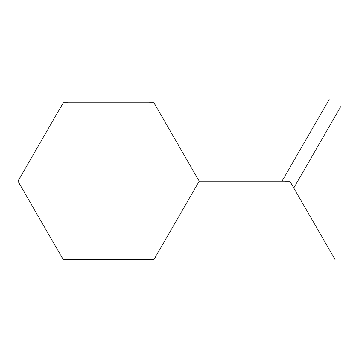 (Prop-1-en-2-yl)cyclohexane molecular structure, CAS 2157-18-8