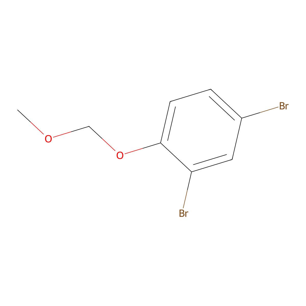 2,4-Dibromo-1-(methoxymethoxy)benzene molecular structure, CAS 21571-52-8