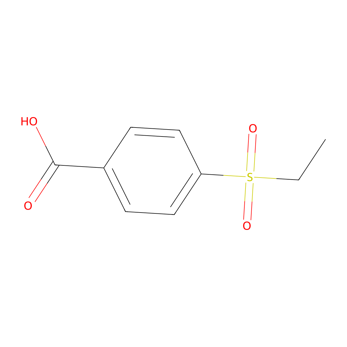 4-Ethylsulfonylbenzoic acid molecular structure, CAS 21571-66-4