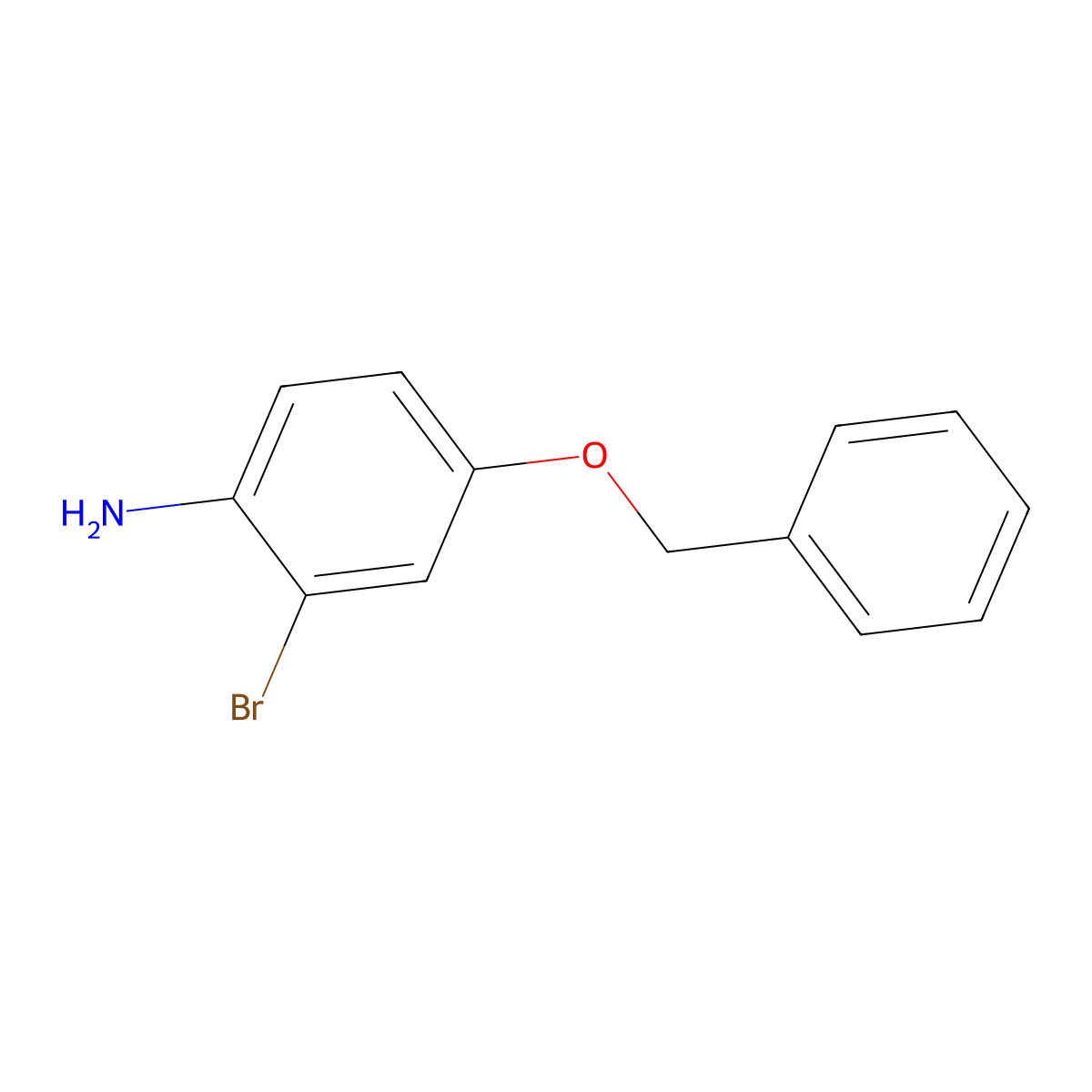 4-(Benzyloxy)-2-bromoaniline molecular structure, CAS 215712-11-1