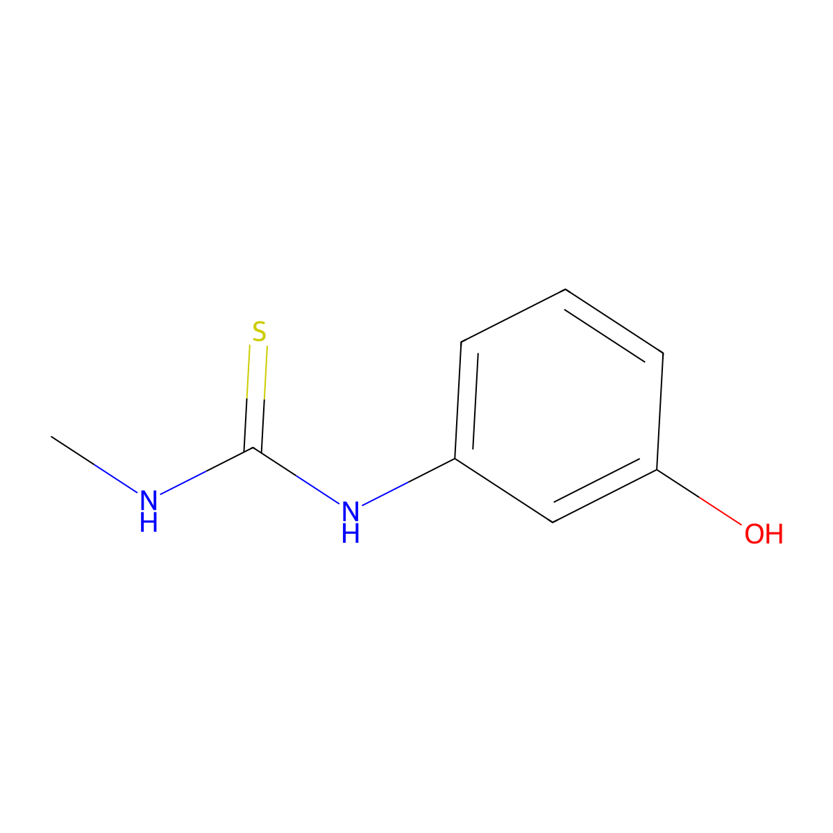 N-(3-Hydroxyphenyl)-N'-methylthiourea molecular structure, CAS 21572-57-6