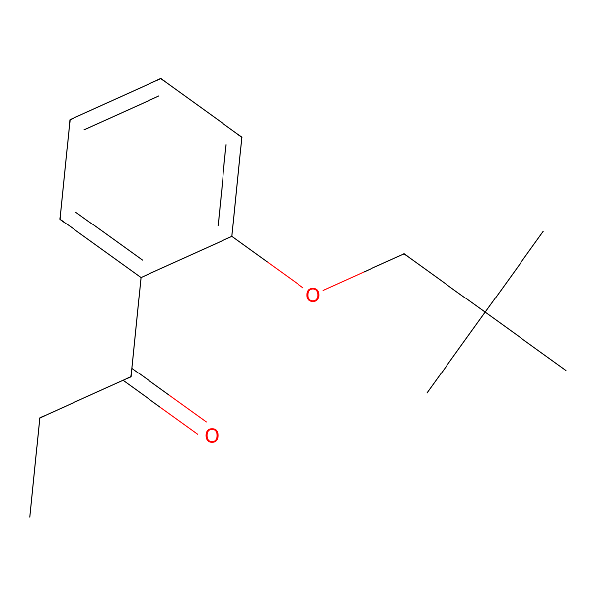 1-[2-(2,2-Dimethylpropoxy)phenyl]-1-propanone molecular structure, CAS 2157204-48-1