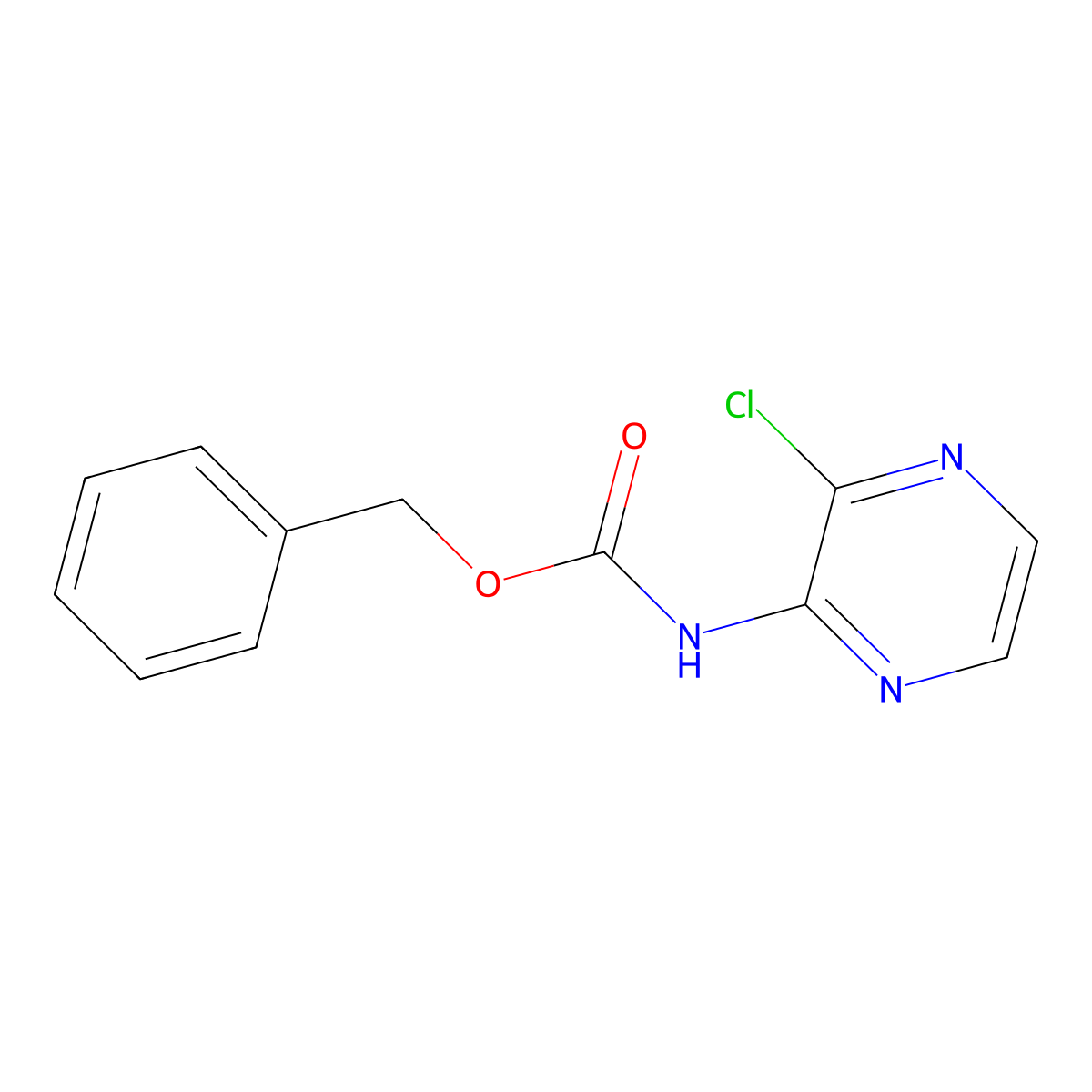 benzyl N-(3-chloropyrazin-2-yl)carbamate molecular structure, CAS 2157282-97-6