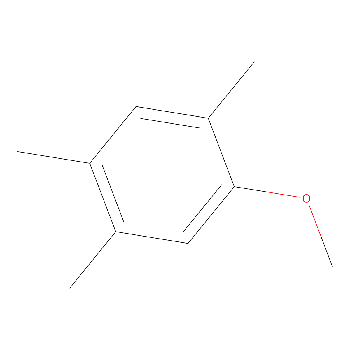 1-Methoxy-2,4,5-trimethylbenzene molecular structure, CAS 21573-38-6