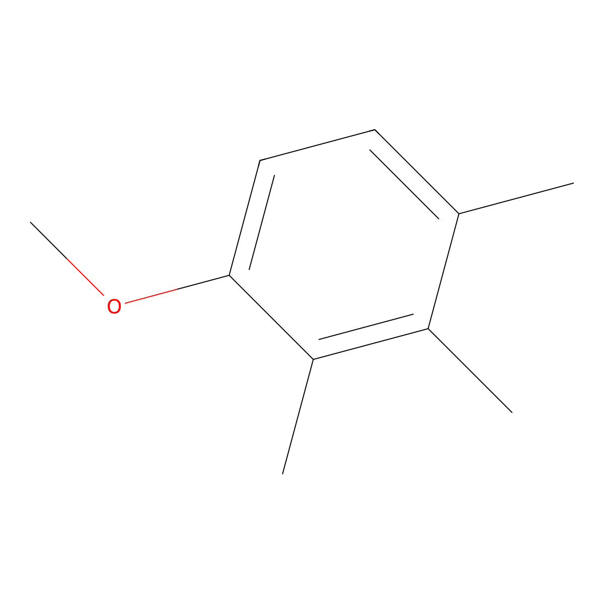 1-Methoxy-2,3,4-trimethylbenzene molecular structure, CAS 21573-40-0