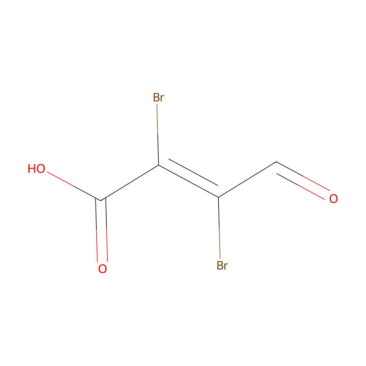 Mucobromic Acid molecular structure, CAS 21577-50-4