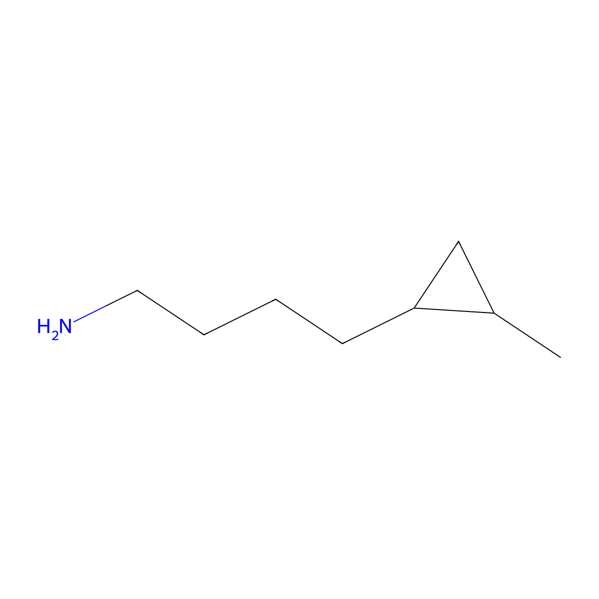 4-(2-Methylcyclopropyl)butan-1-amine molecular structure, CAS 2157726-44-6