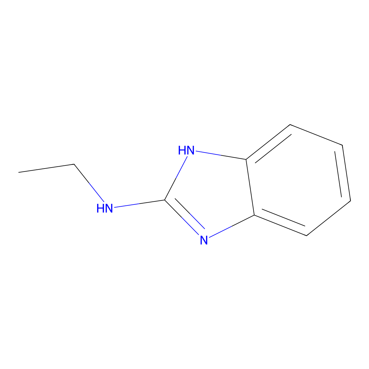 N-ethyl-1H-benzimidazol-2-amine molecular structure, CAS 21578-59-6