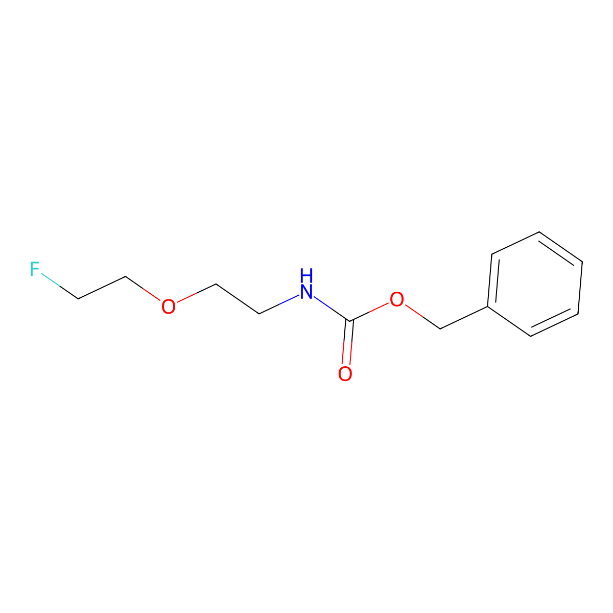 benzyl N-[2-(2-fluoroethoxy)ethyl]carbamate molecular structure, CAS 2157872-30-3