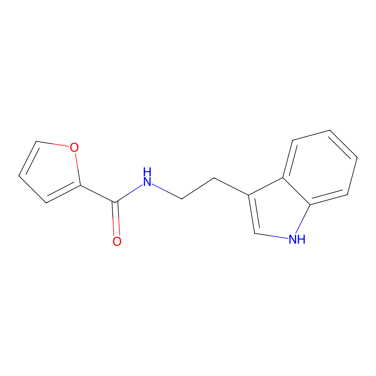 N-[2-(1H-indol-3-yl)ethyl]furan-2-carboxamide molecular structure, CAS 215789-23-4