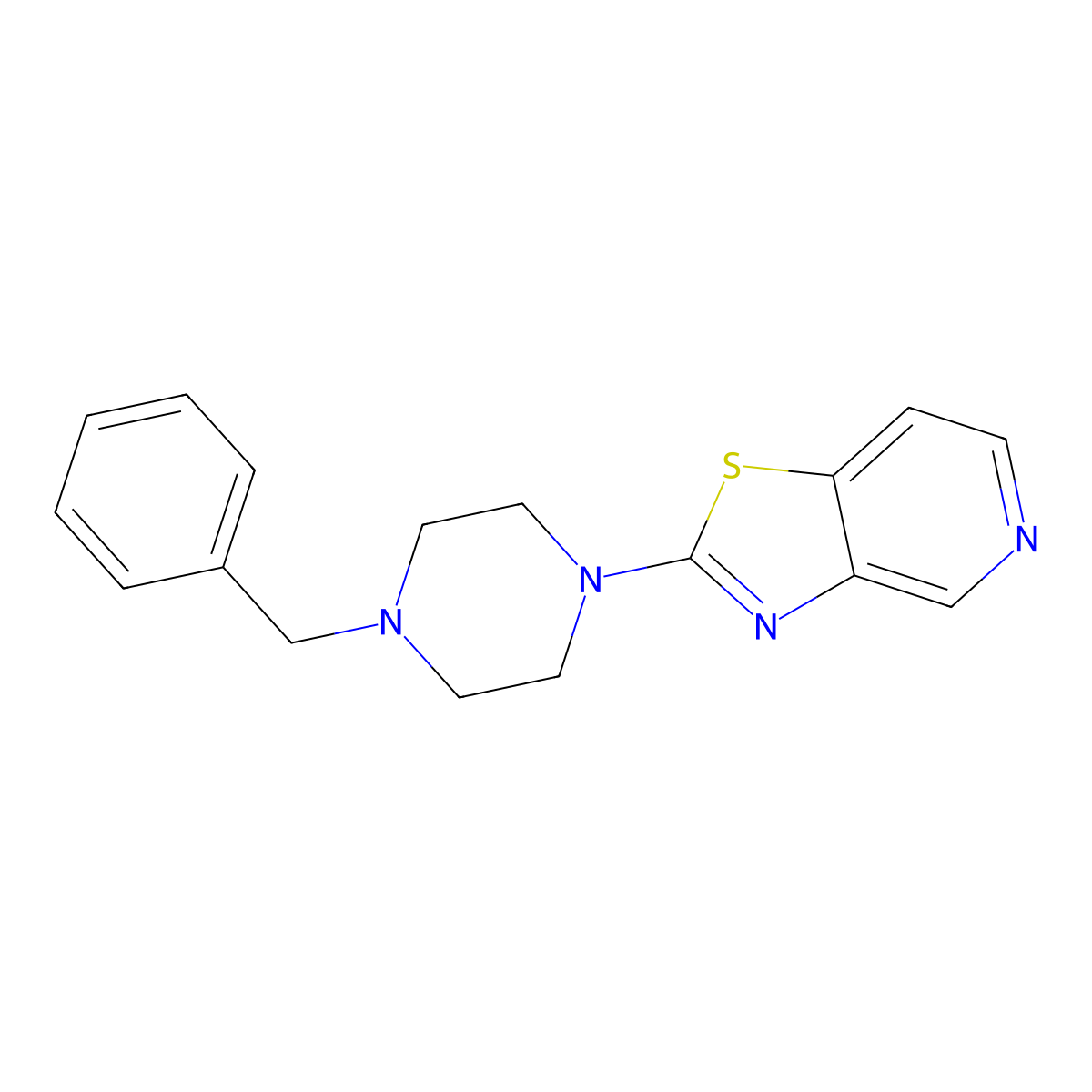 1-Benzyl-4-{[1,3]thiazolo[4,5-c]pyridin-2-yl}piperazine molecular structure, CAS 2157931-93-4