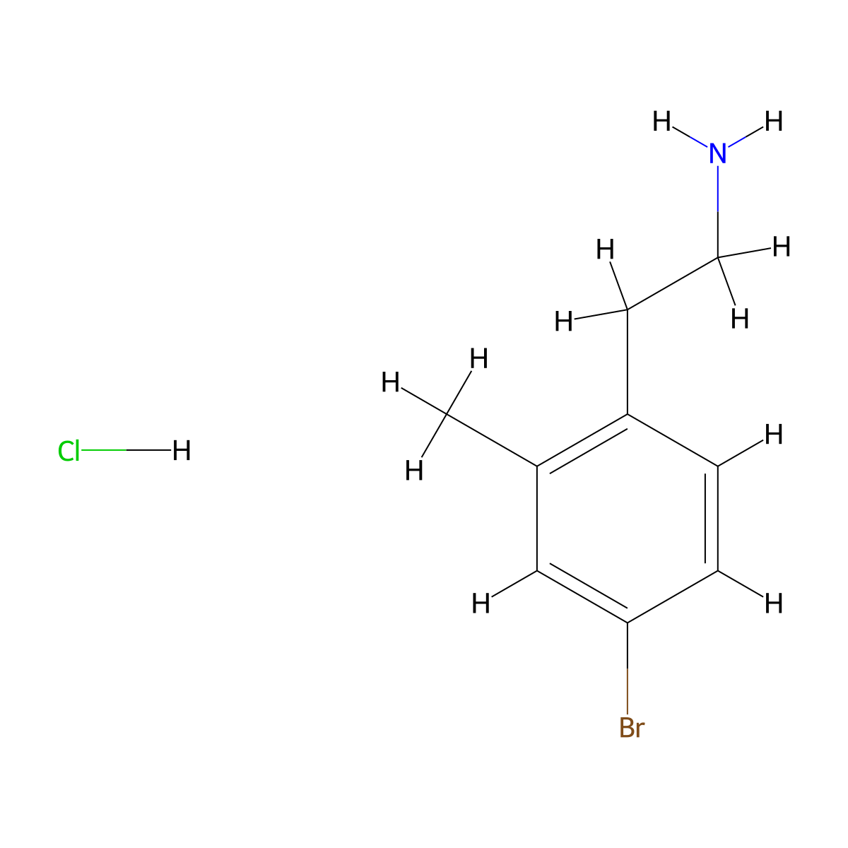 2-(4-Bromo-2-methylphenyl)ethan-1-amine hydrochloride molecular structure, CAS 215797-60-7