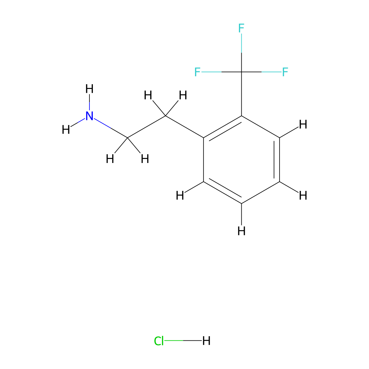 2-(2-Trifluoromethyl-phenyl)-ethylamine hydrochloride molecular structure, CAS 215797-66-3
