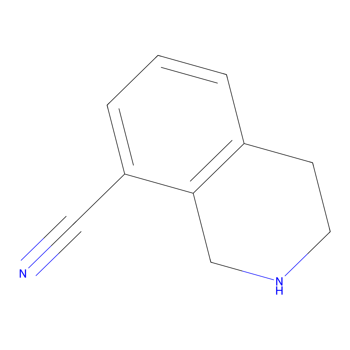 1,2,3,4-Tetrahydroisoquinoline-8-carbonitrile molecular structure, CAS 215798-85-9