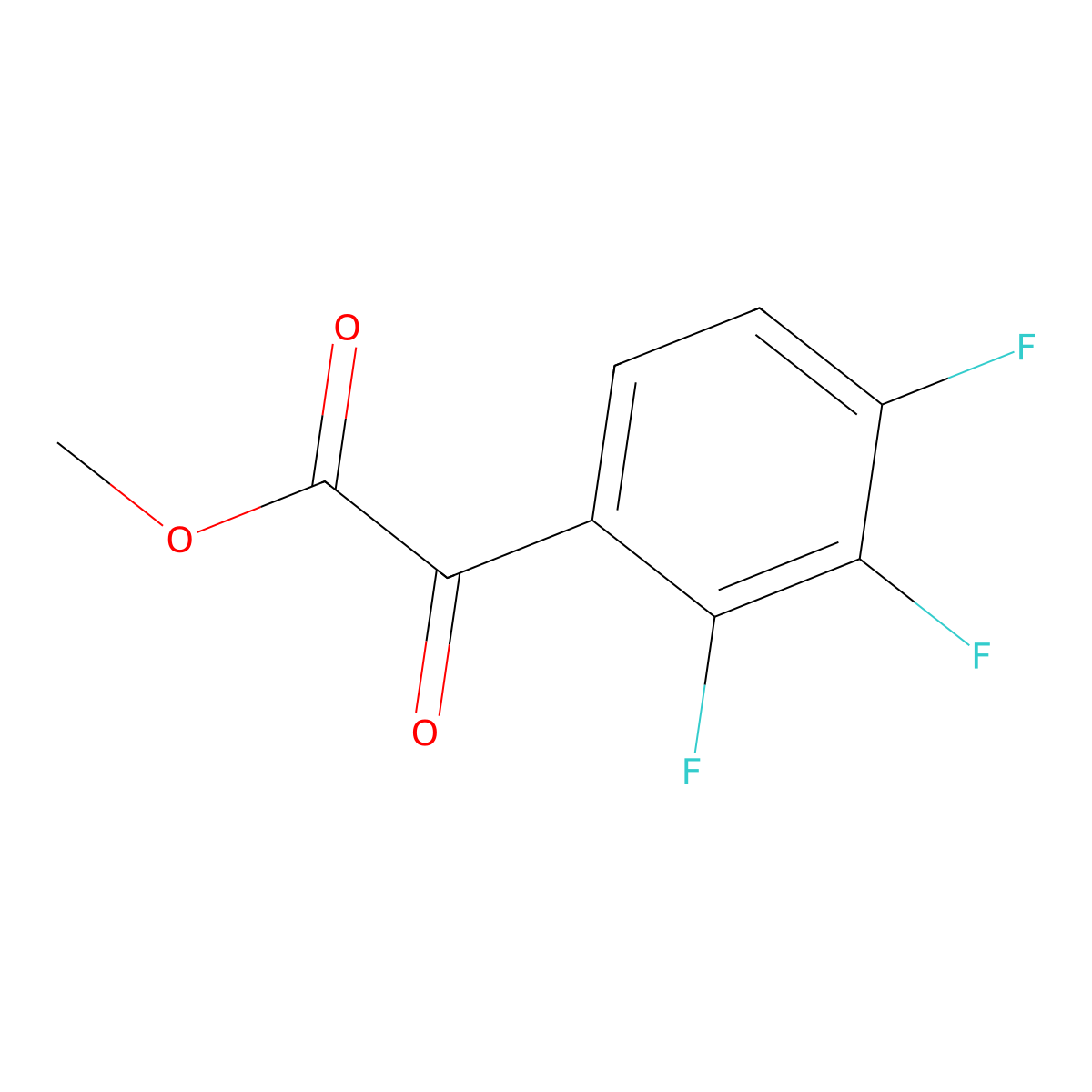 Methyl 2,3,4-trifluoro-alpha-oxobenZeneacetate molecular structure, CAS 2157994-38-0