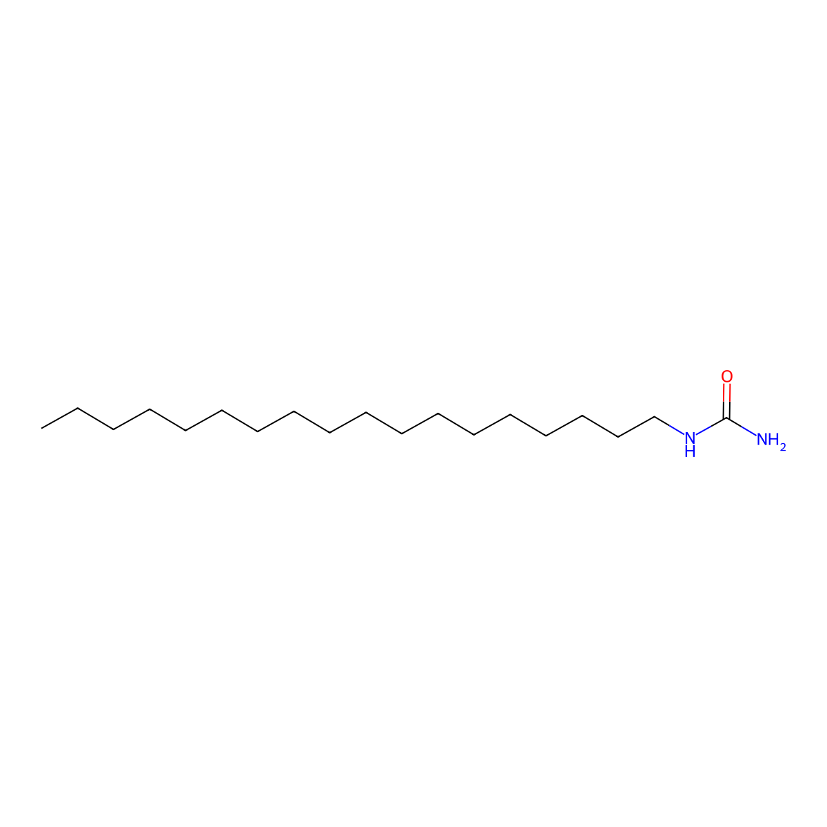 Octadecylurea molecular structure, CAS 2158-08-9