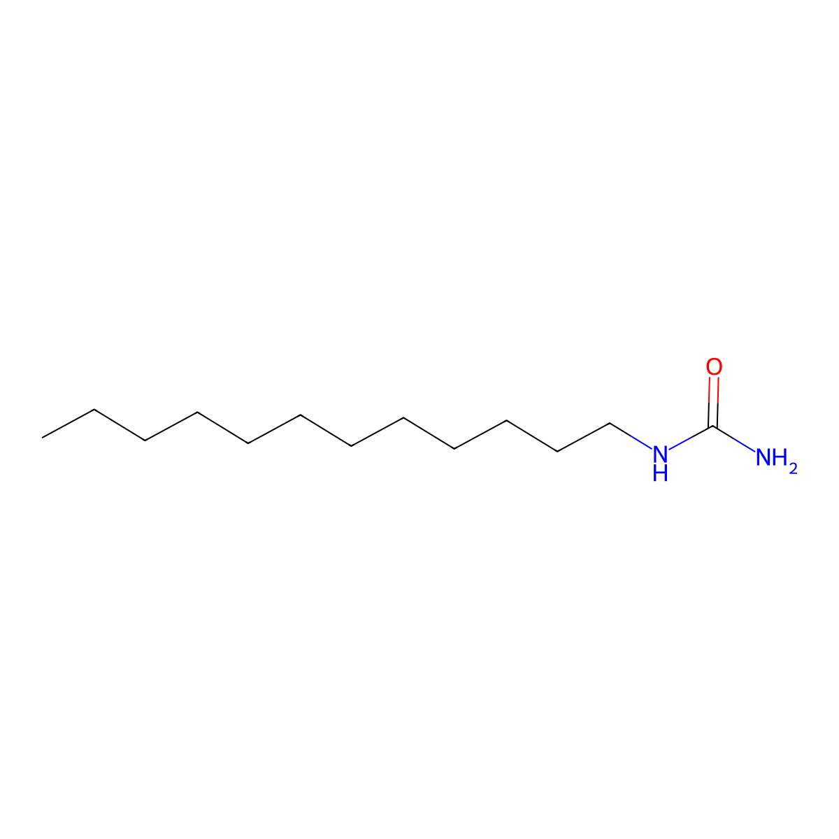 Urea, N-dodecyl- molecular structure, CAS 2158-09-0