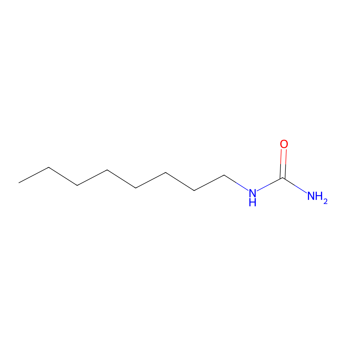 N-Octylurea molecular structure, CAS 2158-10-3