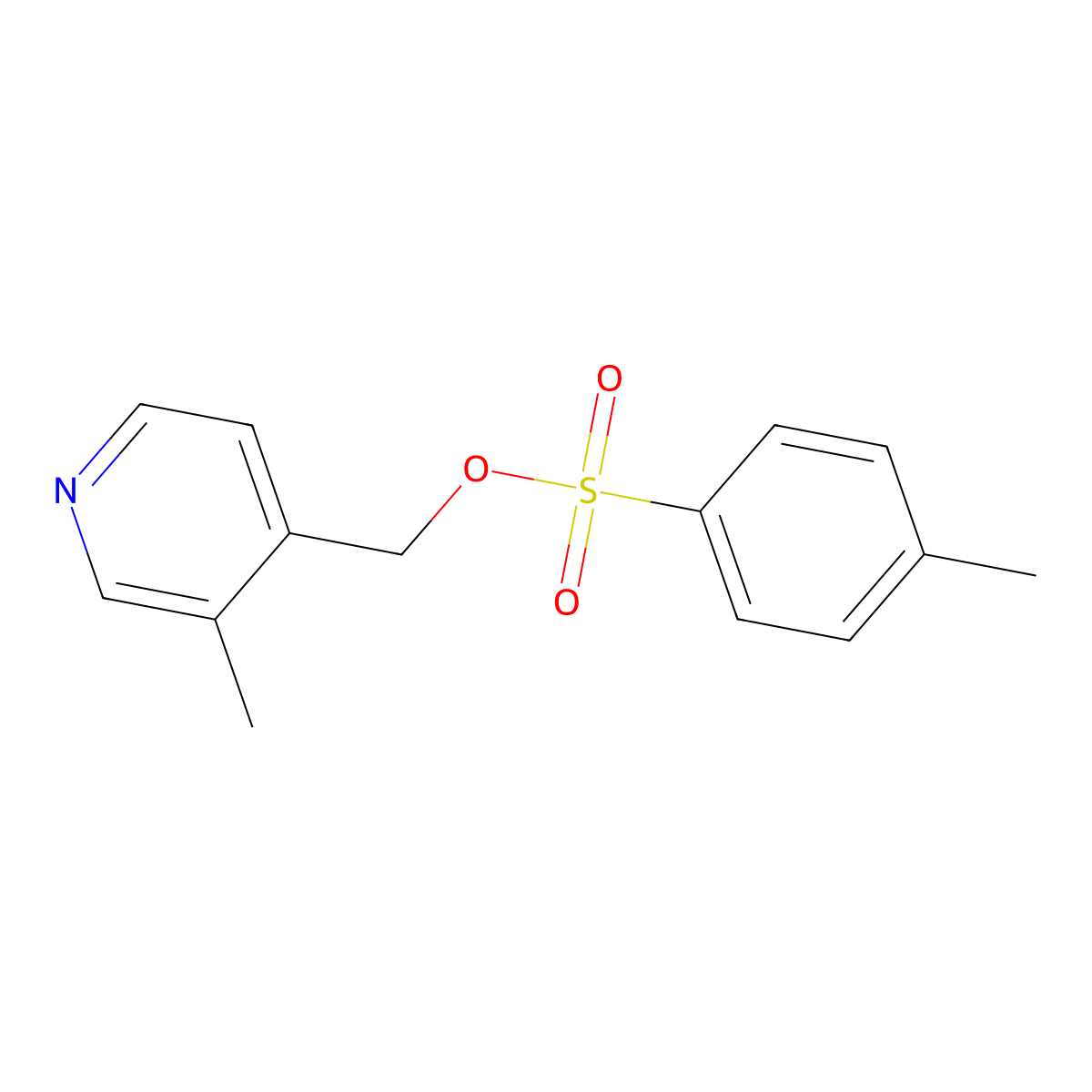 (3-Methylpyridin-4-yl)methyl 4-methylbenzene-1-sulfonate molecular structure, CAS 2158158-07-5