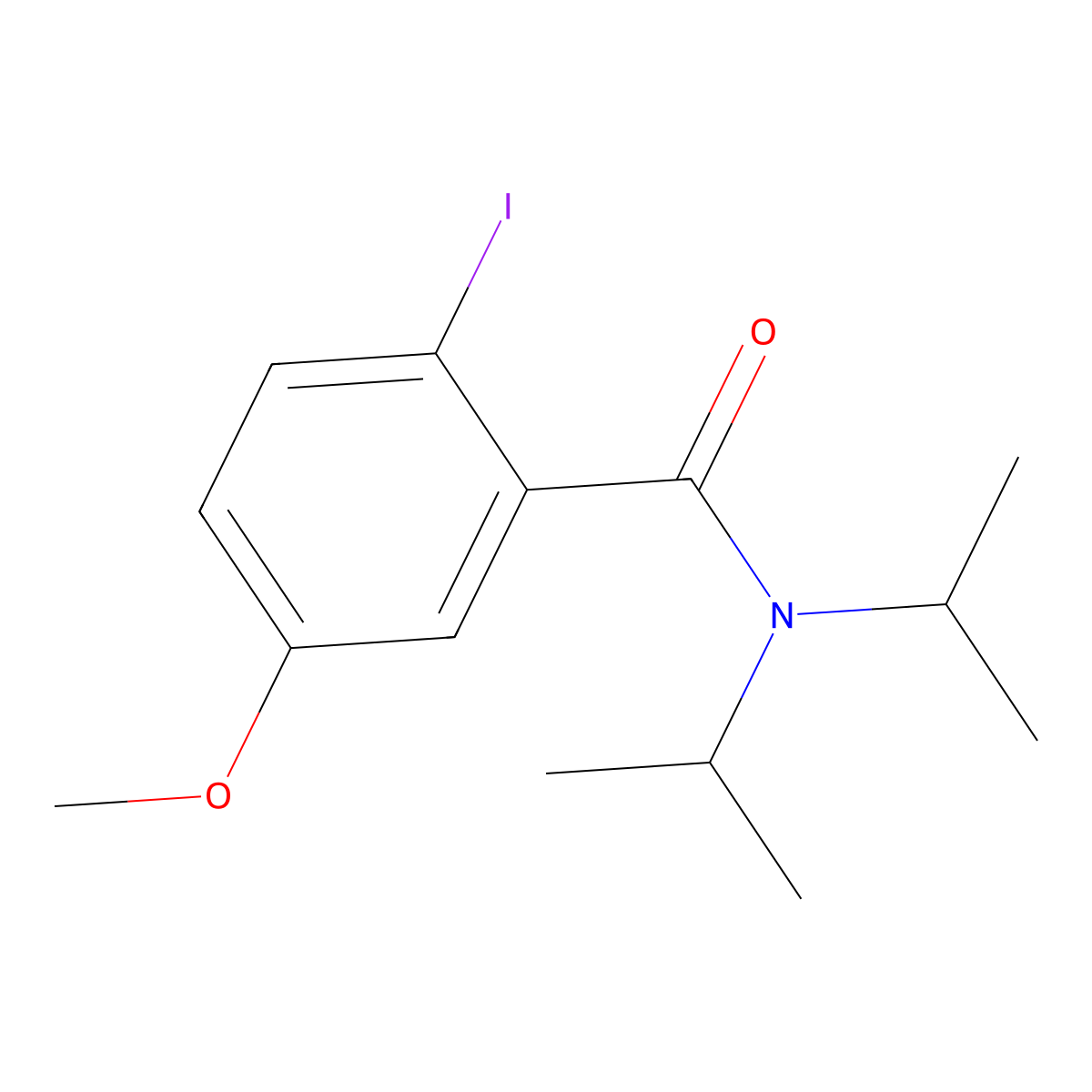 2-Iodo-5-methoxy-N,N-bis(1-methylethyl)benzamide molecular structure, CAS 2158192-34-6