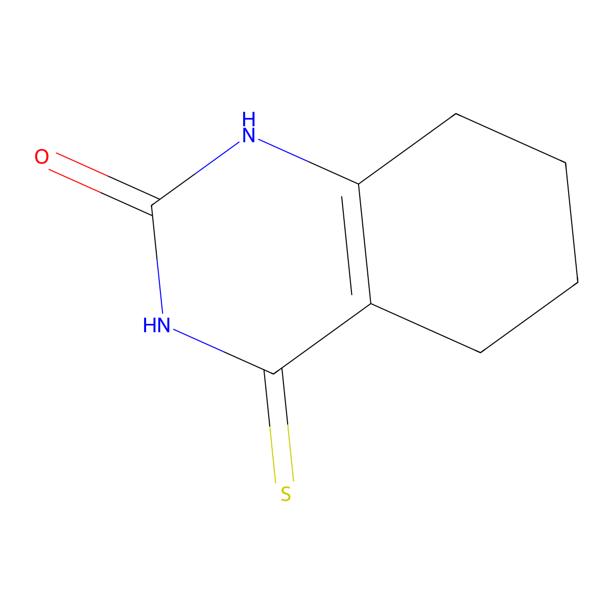 4-thioxo-3,4,5,6,7,8-hexahydroquinazolin-2(1H)-one molecular structure, CAS 21582-66-1