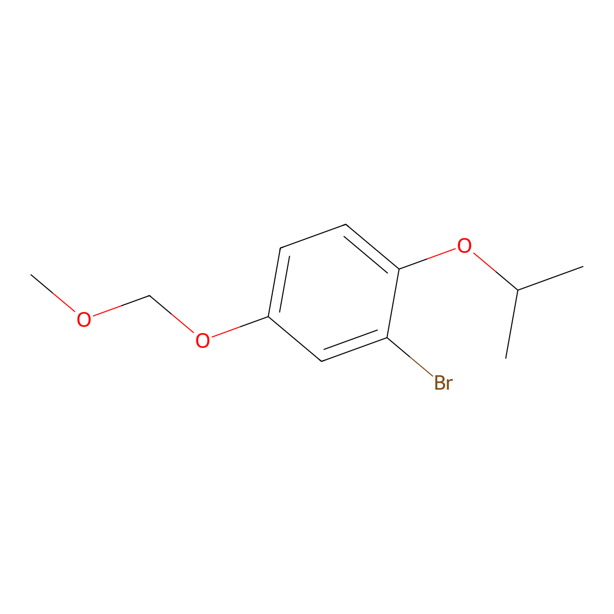 2-Bromo-1-isopropoxy-4-(methoxymethoxy)benzene molecular structure, CAS 2158298-55-4