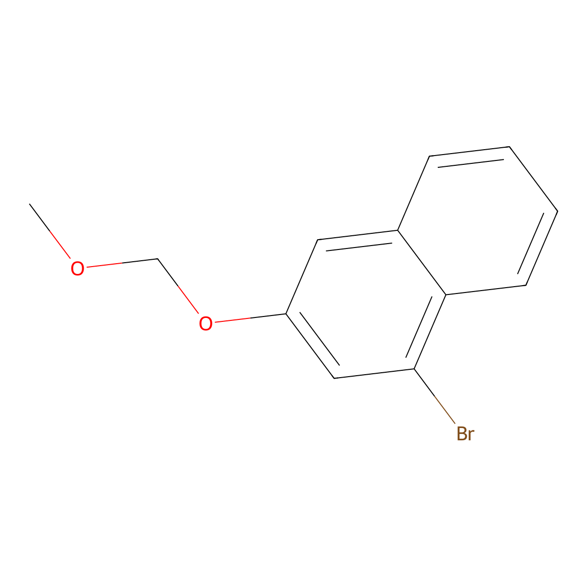 1-Bromo-3-(methoxymethoxy)naphthalene molecular structure, CAS 2158303-49-0